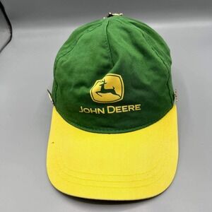 John Deere Hat Youth Green Yellow Snap Back Cap with Pins